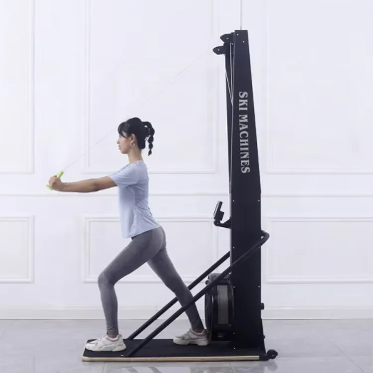 Fitness wind resistance ski machine