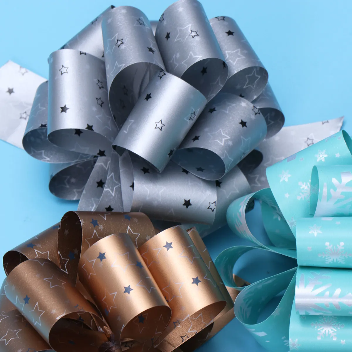 36Pcs Christmas Pull Bows DIY Assorted Colors Gift Wrapping Basket Bow Party Wedding Home Decoration Gift Bows