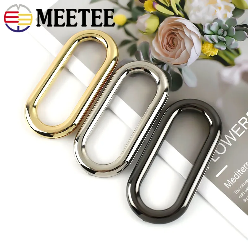 4/8Pcs Metal Eyelet Buckle Snap Ring Bag Handle Frame Belt  Carabiner Hook Connect Webbing Clasp DIY Hardware Accessories