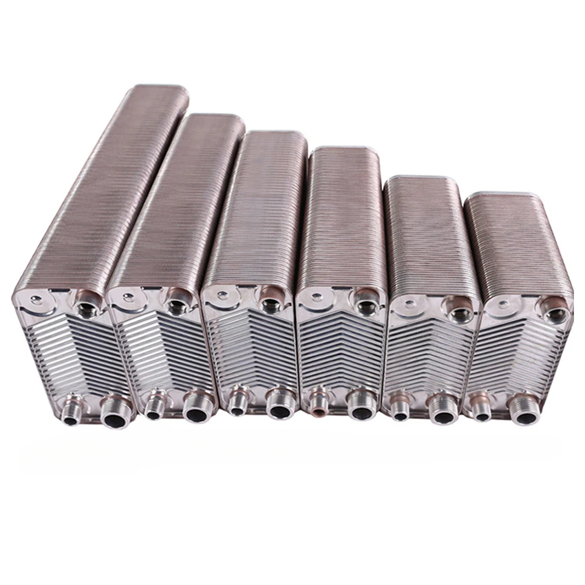 For 150 Plates 304stainless steel heat exchanger Brazed plate type water heater for 120/100/80/60/50/38/32/24 Plates floor