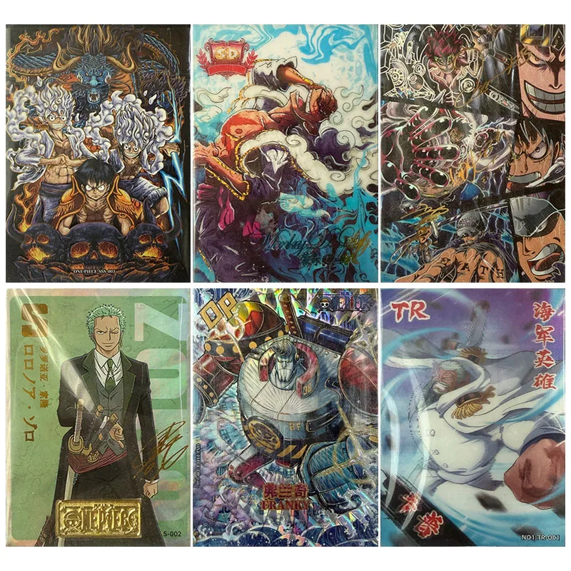 Anime Een Stuk SSS SD OP TR SSP Zeldzame Kaarten Luffy Zoro Brook Law Collection Kaarten Kerst Verjaardagscadeautjes Kinderspeelgoed