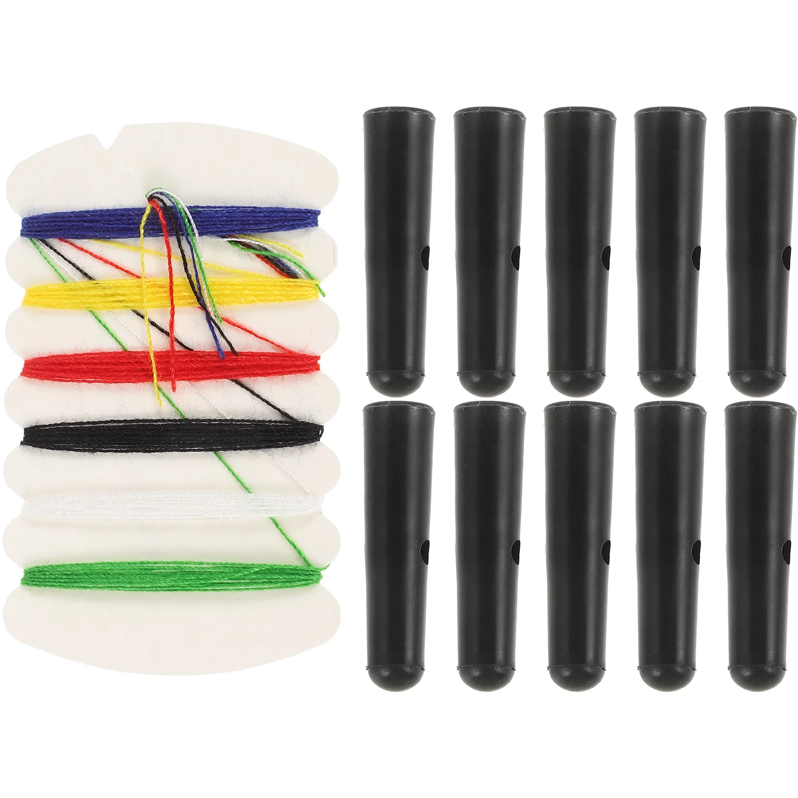 

10 Pcs Tarp Folding Umbrella Tail Beads Rain Bone Covers Replacement Plastic for