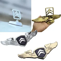 Car Front Cover Badge Auto Hood Emblem Sticker Accessories For Citroen Elysee Berlingo Xsara C3 XR C4 Picasso Sega Aircross C5