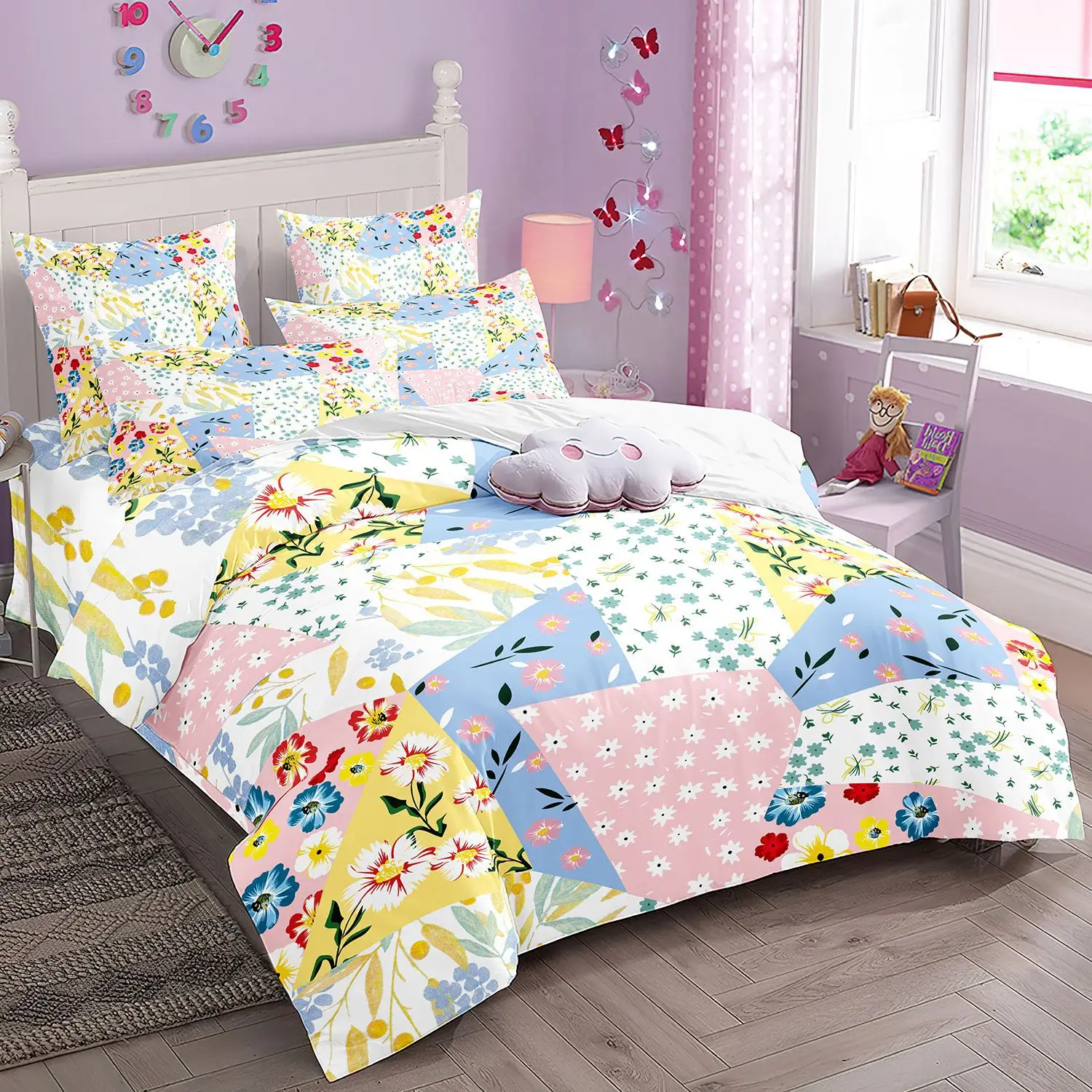 2/3pcs bedding set Digital Print Comfortable Duvet Cover for Home Bedroom Decoration, 1 Duvet Cover and 2pillowcase with Zippers