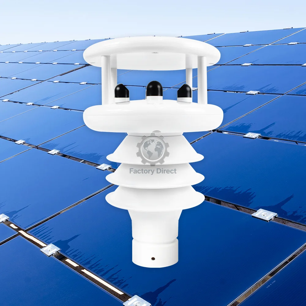 RK900-10 Solar Radiation Illuminance Dust Concentration Radar Precipitation Rainfall Sensor Automatic Ultrasonic Weather Station