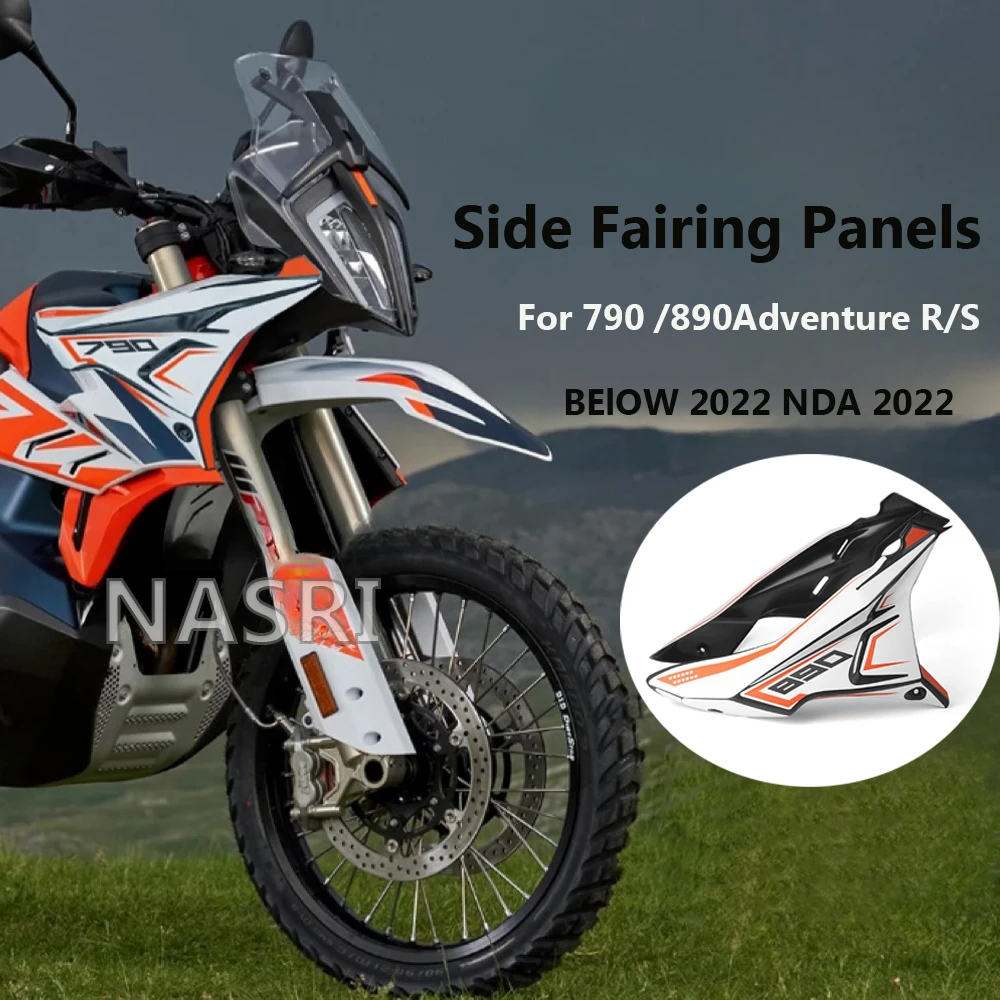 For 790adv 890adv 790 890 ADV Adventure R S Below 2022 Motorcycle Fairing Side Panels Wind Deflector Windscreen Plate Cover 2021