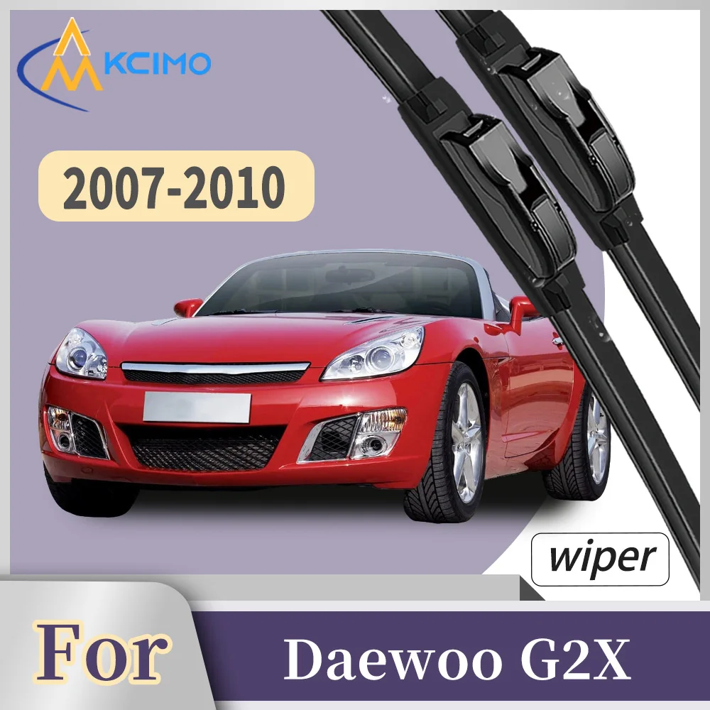

Premium Rubber Front Windscreen Wiper Blades For Daewoo G2X 2007-2010 Quiet Smooth Wiping Waterproof Windshield Kit 2Pcs