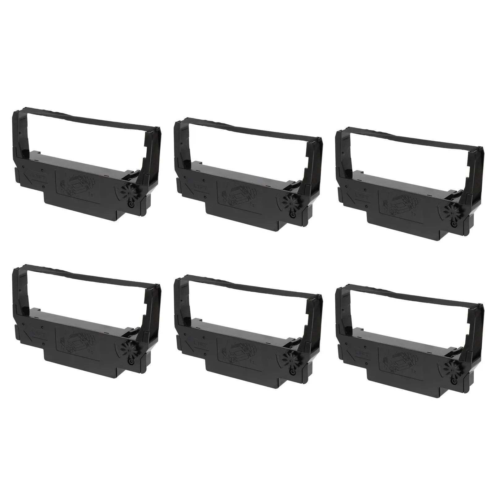 

10Pcs Cash Register Ink Ribbon for Receipt Invoice Waybill Printing Smooth Nylon Base Fade Resistant Water Heat Light Proof ABS