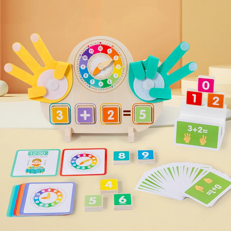 

Children Montessori Educational Toys Cartoon Frog Finger Numbers Math Toy Children Counting Early Learning Intelligence Game