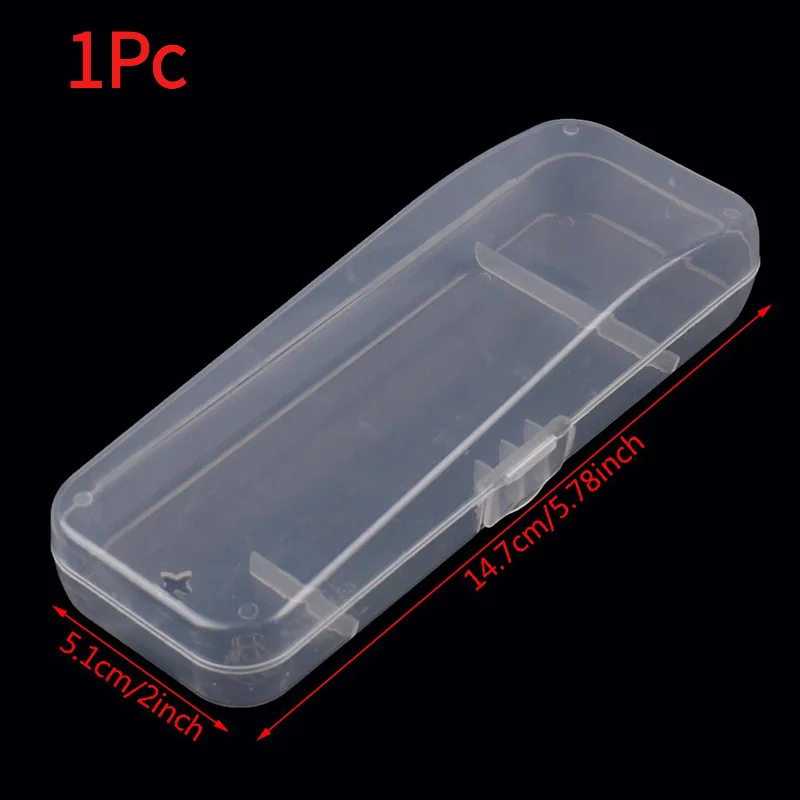 1Pc Men Universal Shaver Storage Box Handle Box Full Transparent Plastic Case Razor Boxs Eco-Friendly PP Shaving Box.