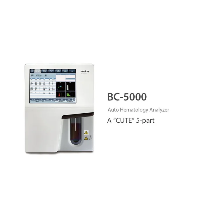 Mindray 5 part bc5000 hematology analyzer BC5000 CBC Machine fully auto blood cell counter analyzer with 40 samples per hour