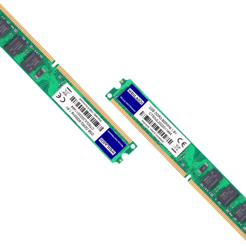 DDR2 2 ГБ, 4 Гб, 667 МГц, 800 МГц, Стандартная оперативная память для ПК, модуль ОЗУ для настольного компьютера, PC2 1,8 в, Совместимость с AMD и Intel CL5 CL6