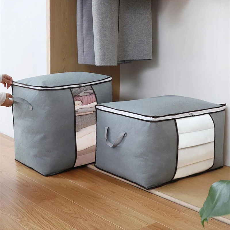 Large Capacity Clothes Storage Bag Foldable Blanket Storage Containers For Organizing Bedroom Closet