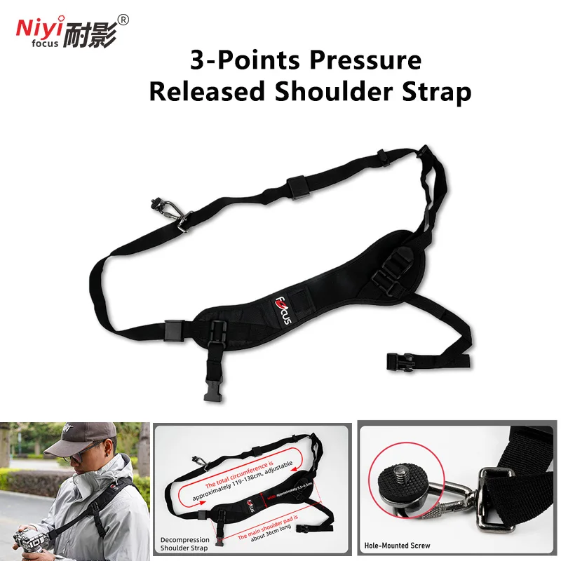

Camera Strap Adjustable Wrist Strap Quick Release Portable Outdoor for Canon Nikon Sony Fuji DSLR SLR Cameras Neck Strap Belt