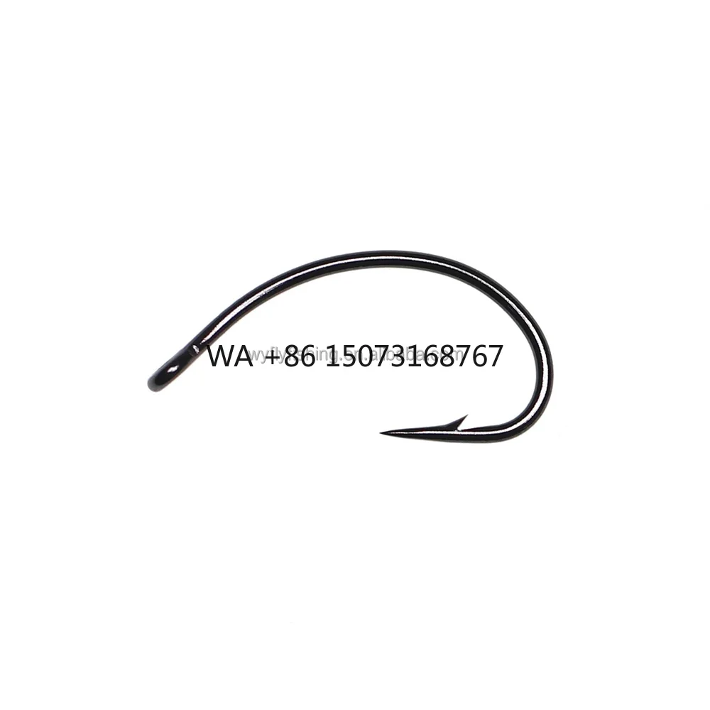 

Рыболовная приманка из высокоуглеродистой стали, колючий крючок для нимфы, насекомых, креветок, скад, размеры мух # 8~ # 16 для струм и реков