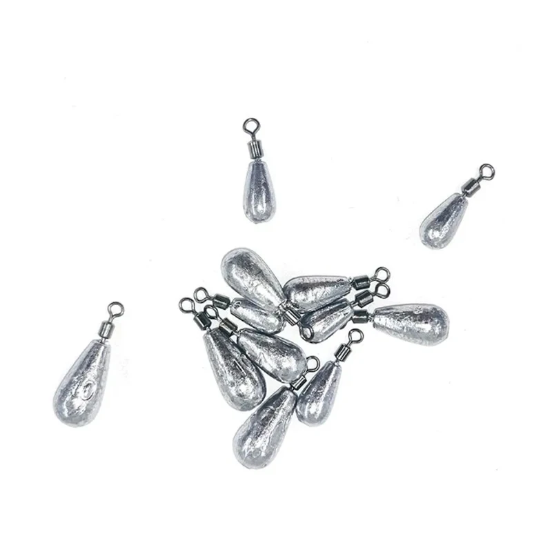 Quick Release Fishing Weight Sinker 10Pcs Soft Bait Sinker Bass Fishing Tackle Accessories Line Sinkers Hook Connector
