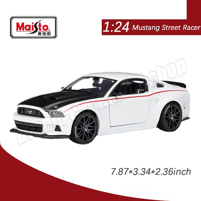 1/24 Maisto 2014 Ford Mustang Street Racer Alloy Model Car Decoration Ford Mustang GT Car Model Boys\' Toy Car Model Wholesale