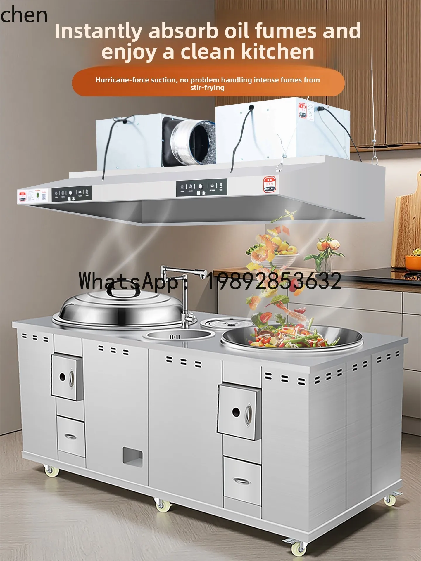 AA Thickened Stainless Steel Stove for Home Use Wood-Burning, Mobile, High-End Villa, Self-Built House, Compatible with Cabinets