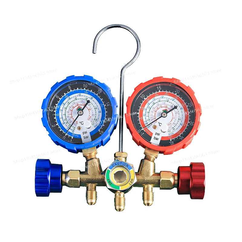 

HS-536C Набор манометров переменного тока — двойной измеритель давления для зарядки хладагента R134a