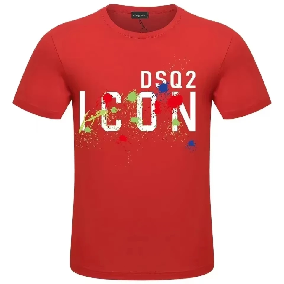 2024Dsq2 Brand Pure Cotton ICON DSQ2 Fashion Letter Style Boys and Girls T-shirt Casual Children\'s T-shirt Top Clothing