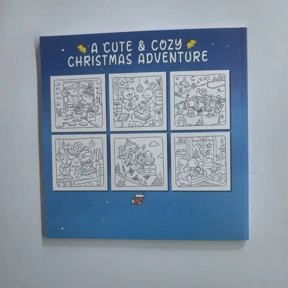 Christmas Hygge Cute & Cozy Coloring Book for Adults Drawing Perfect Gift Party and Birthday - view 6
