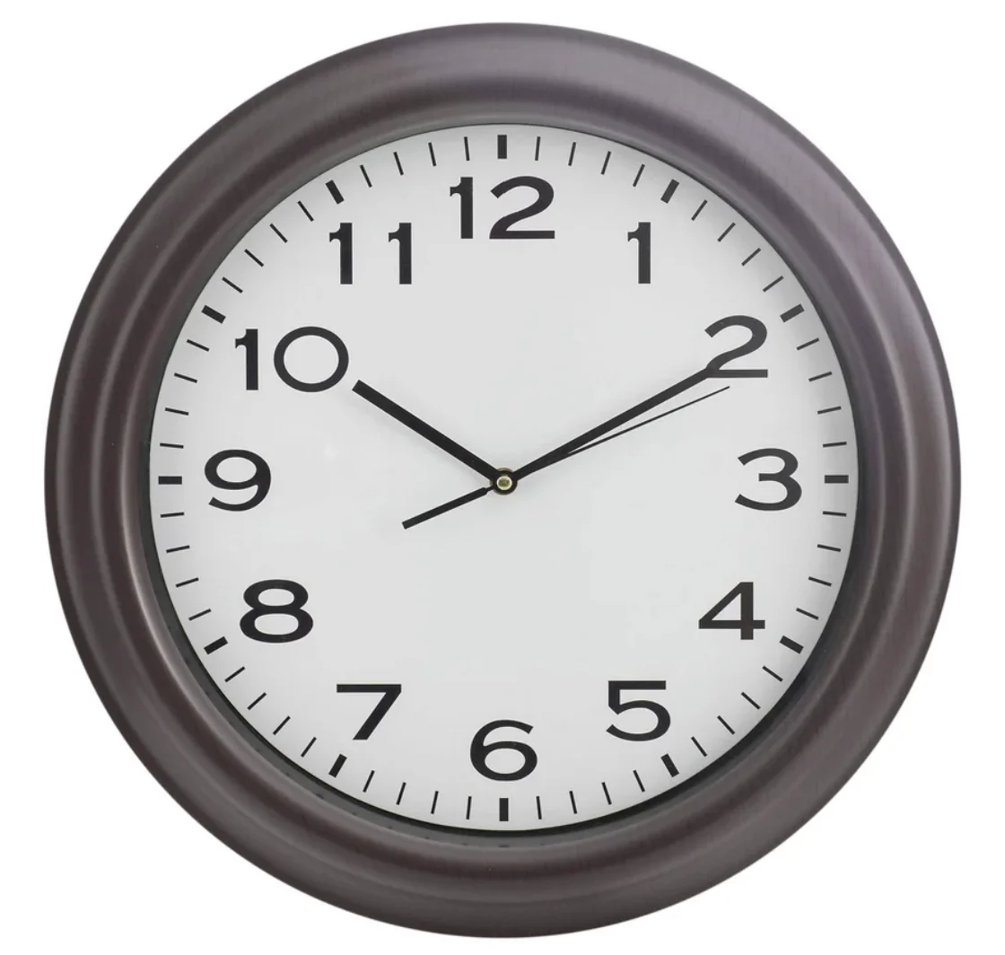 

&c 45cm Modern Creative Iron Art Simple Design Bedroom Wall Hanging Clock Decoration Watch Wholesale Dropshipping DDP