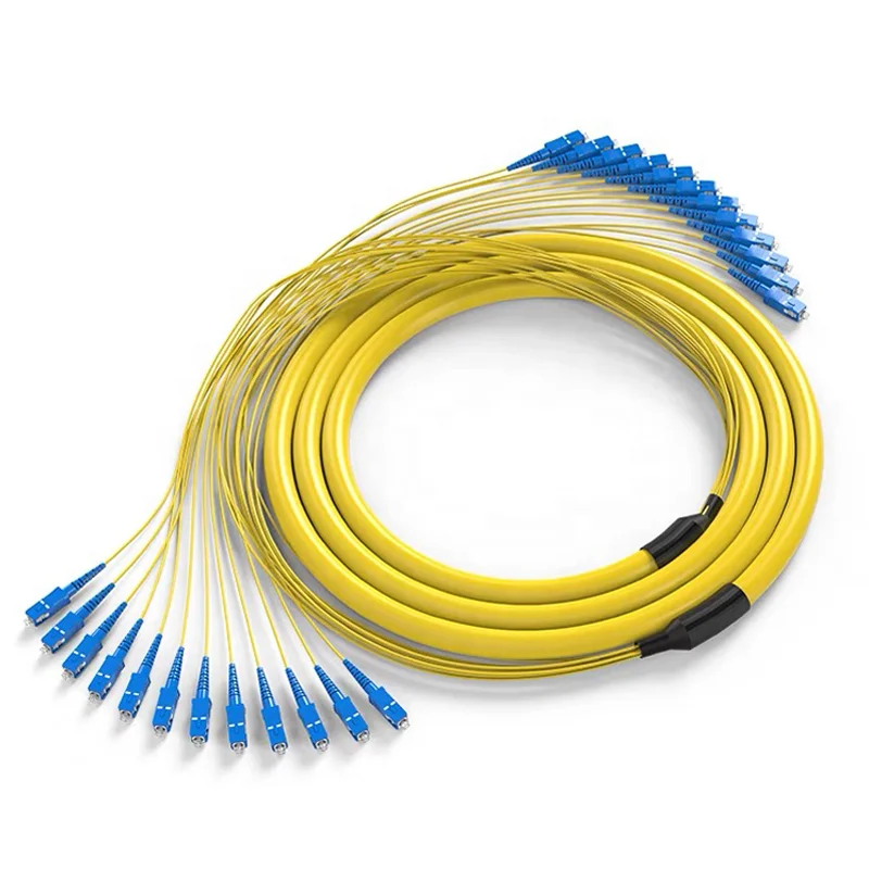 Good Quality 5m SC-SC Armored Optical Fiber Cable for Flora LJ320P Inkjet Printer Yellow Data Cable with Steel