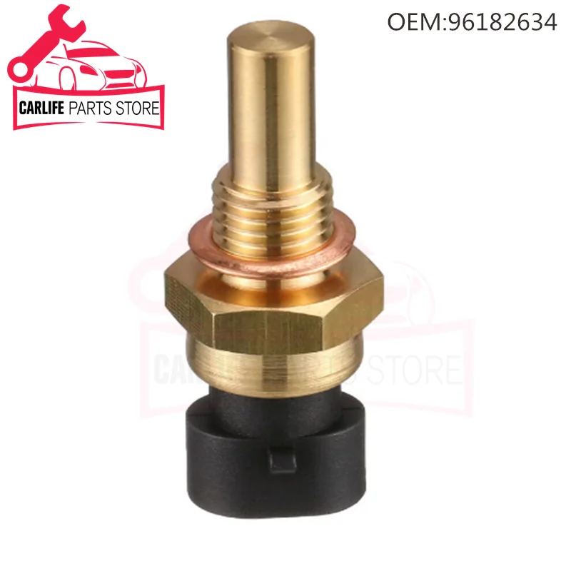 96182634 19236568 for GMC Savana Sierra Envoy Yukon for Chevrolet Avalanche Silverado Suburban Coolant Water Temperature Sensor