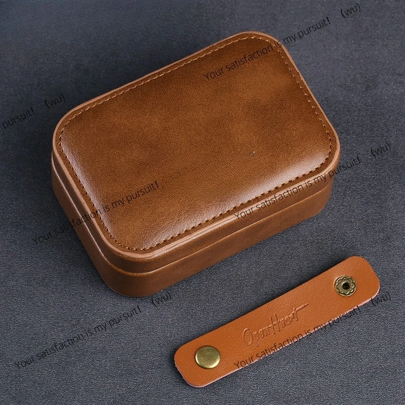 

Portable earphone storage bag, charging cable, data cable, digital mobile phone accessories storage box PU leather high-end