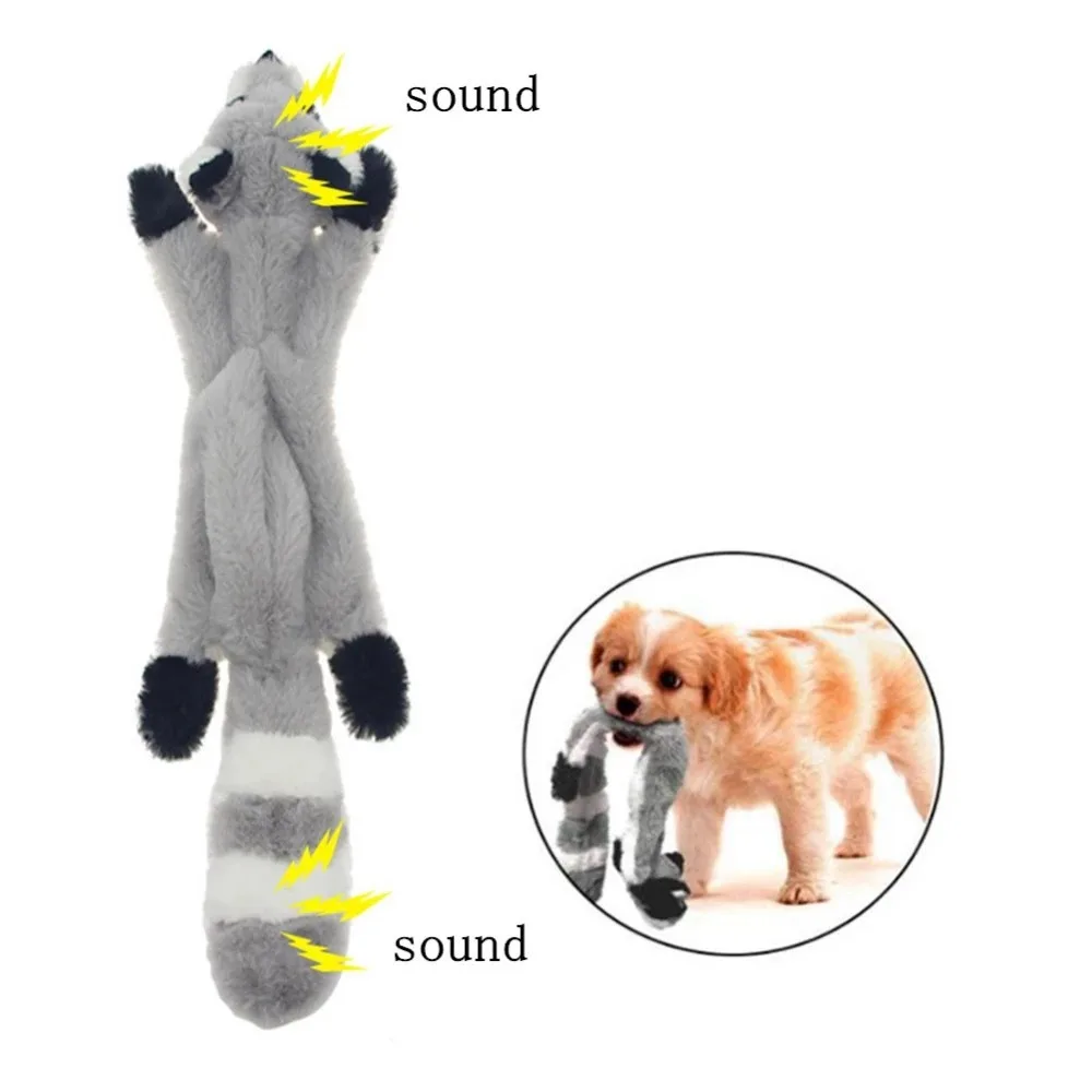 Cute Plush Toys Squeak Pet Wolf Rabbit Animal Plush Toys Dog Chew Squeaky Whistling Involved Squirrel Dog Toy Funny Pet Products