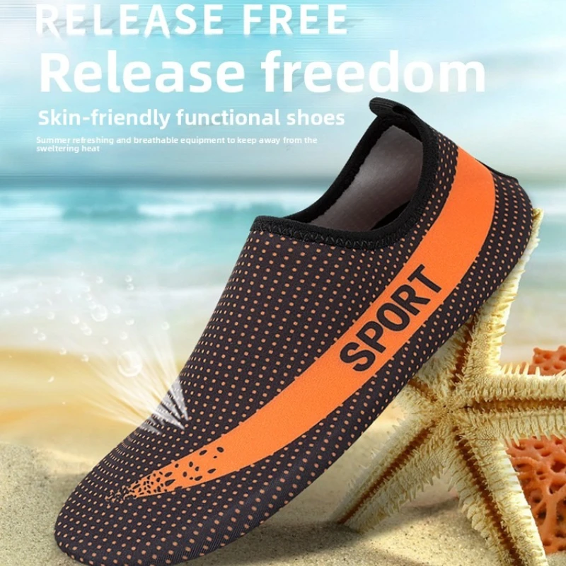 Beach Sock Barefoot Shoes Unisex Water Shoes Men Women Swimming Upstream Sneaker Quick Dry Light Yoga Aqua Shoe Striped Colorful