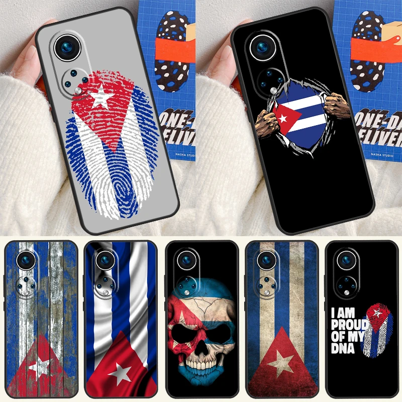 Cuba flag Art Funda For Huawei P20 P30 P40 P60 Pro P Smart Nova 9 5T Honor Magic5 Lite X8 X9 a 50 70 Case