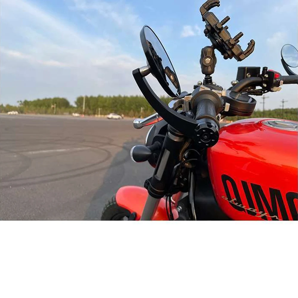 high quality Handheld Rearview Mirror For QJMOTOR SRV300 SRV300S Wide Field Rearview Mirror Anti glare Reflective Mirror
