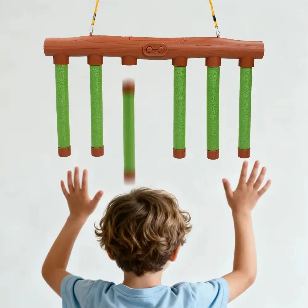 Quick Reaction Challenge Falling Sticks Game Parent-Child Exercise Prop Eye And Hand Grabbing Stick 2-Player Interactive