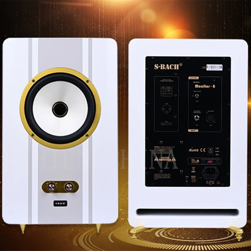 

SBH-2 S-BACH Coaxial Active Monitor Speaker 6.5Inch / 8Inch Option AB Class Amplifier HiFi Grade Crossover XLR Input Bookshelf A