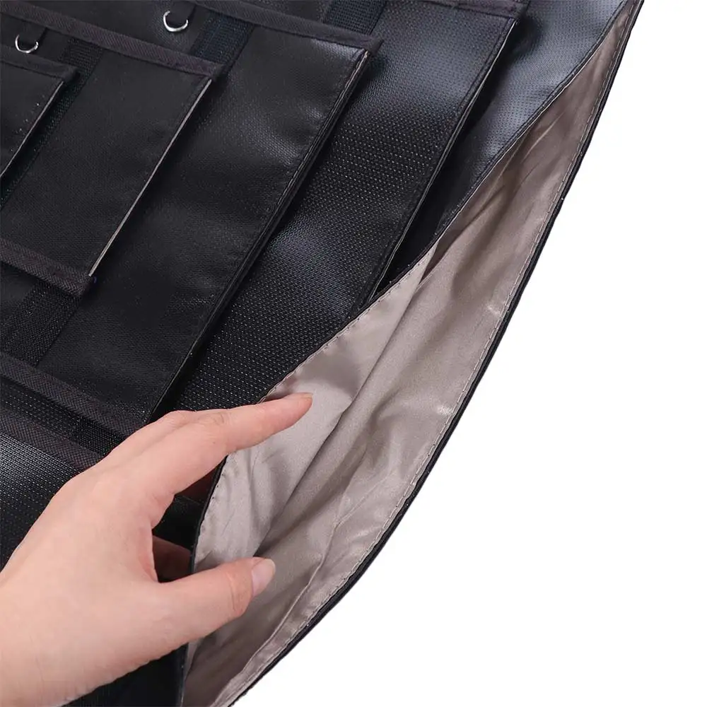 Waterproof RFID Signal Blocking Pouch Signal Blocker Black Signal Shielding Bag Document Bag Fireproof Faraday Pouch
