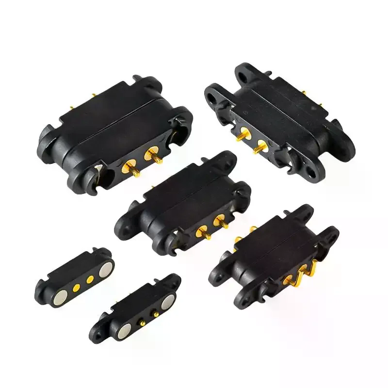 Waterproof 2.54mm 2A Fast Charging Pogo Pin Connector Male-Female DC Power Socket Pair for Electronic Components