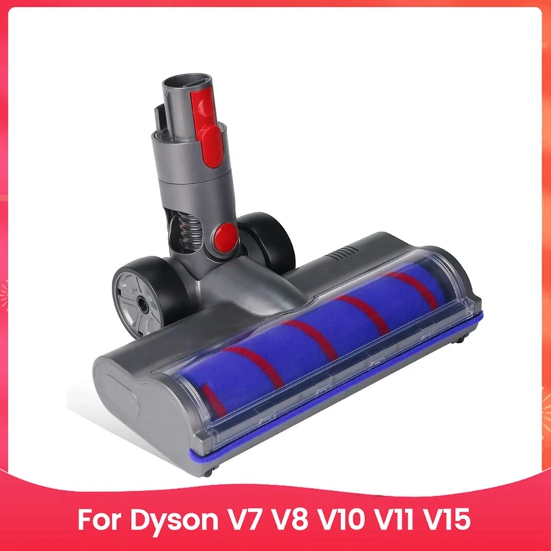 Substituição de cabeça YCOC para Dyson V7 V8 V10 V11 V15, peças de reposição a vácuo, rolo macio com liberação rápida e luzes LED