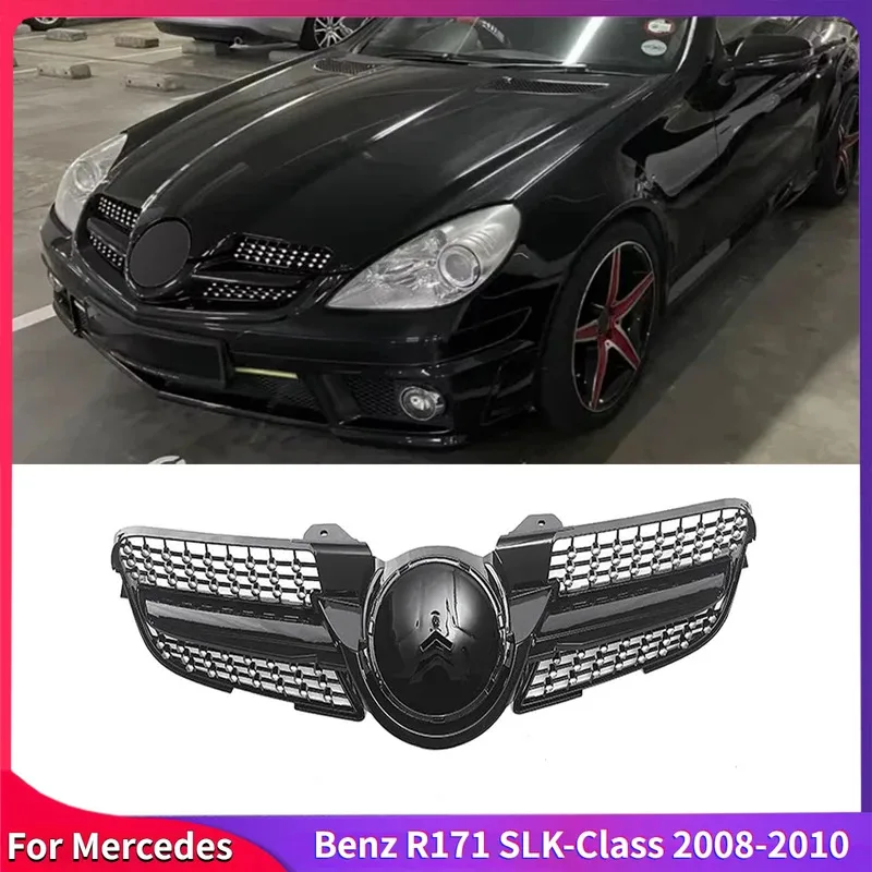 Front Grille Racing Grill Tuning Accessories Auto Parts For Mercedes Benz R171 SLK-Class SLK200 SLK300 SLK350 SLK55 2008-2010