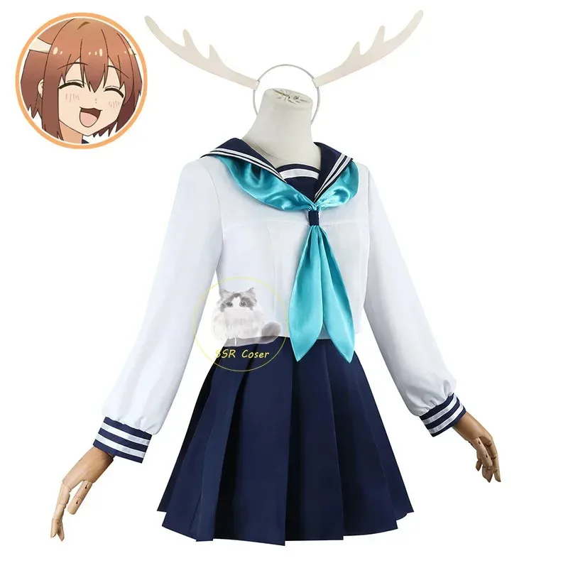 

Noko Shikanoko Toriko Koshi Косплей Костюм Аниме My Deer Friend Nokotan JK Sailor Юбка Повязка на голову Чулки Хэллоуин Вечеринка Девушка