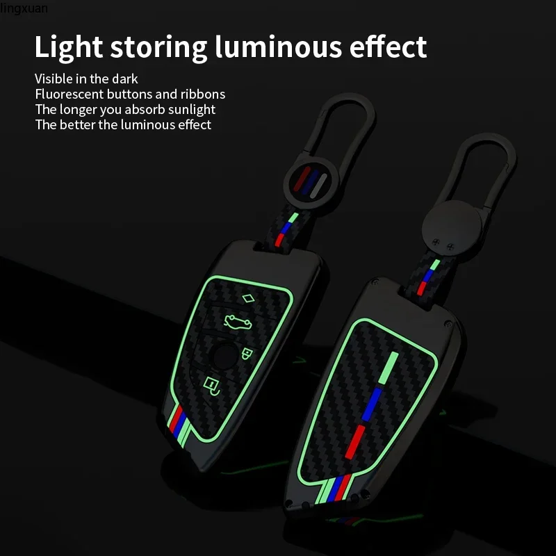 Car Key Case Cover Fob Keyring For BMW F30 F11 X3 F25 Serie 1 E39 X4 G20 X5 G05 F40 X6 F44 216 X1 G30 320i F01 F02  Car Styling view 2