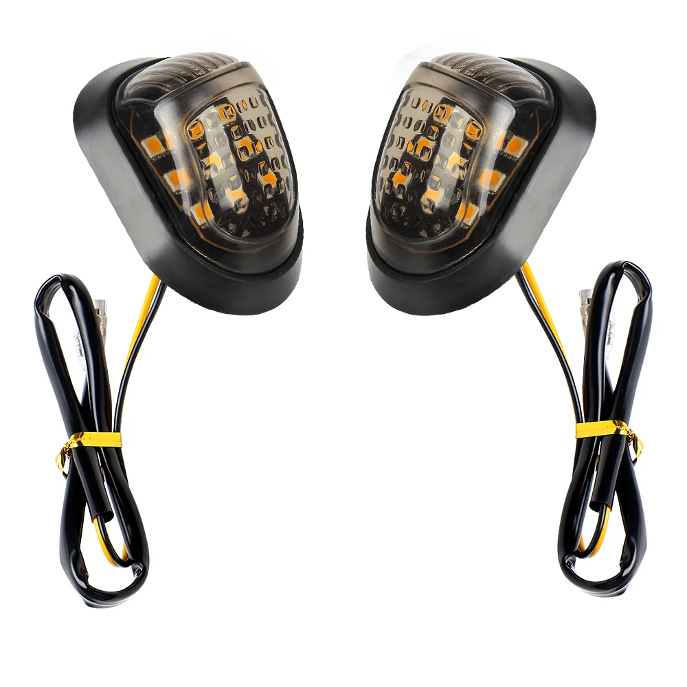 Motorbike Indicators Blinker 9 LED Yellow Lighting Piranha Light Flasher Turn Light Turn Signal Light 12V A Pair Motorcycle