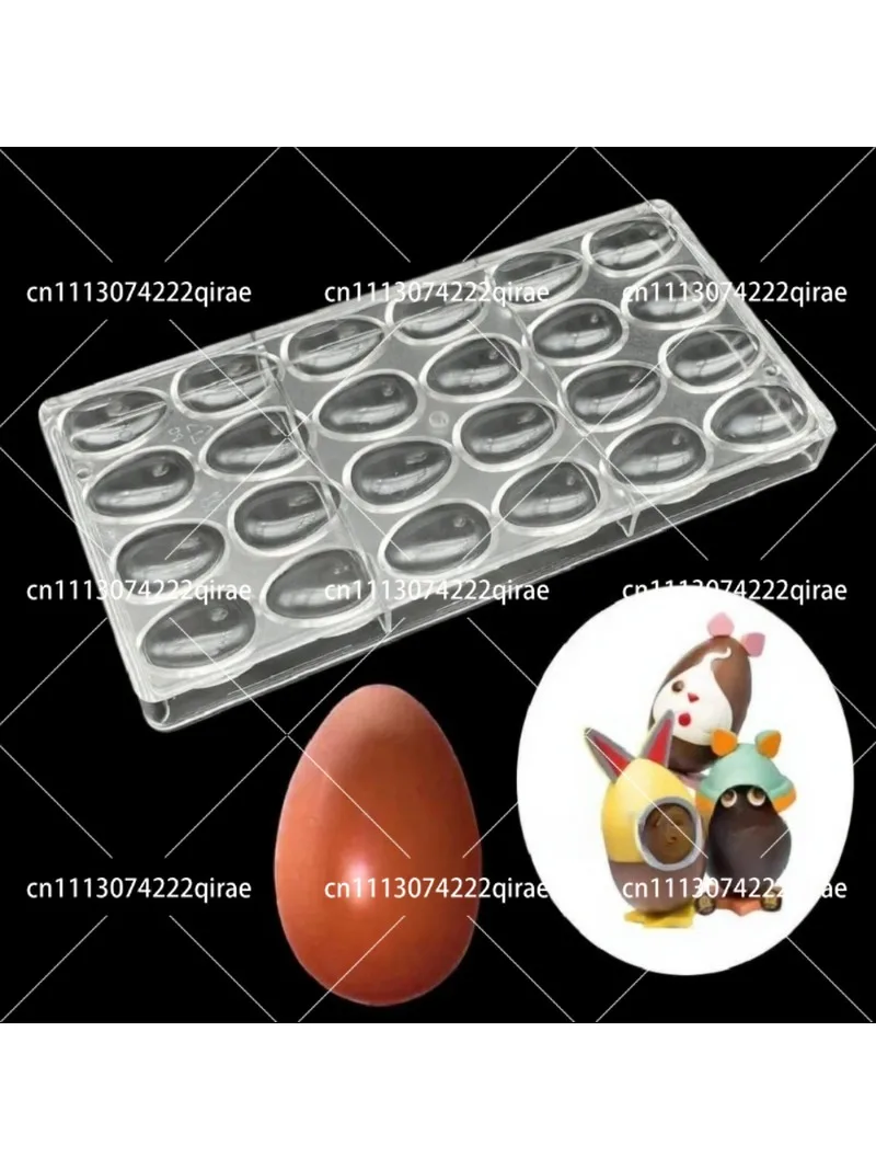 3D Polycarbonate Chocolate Mold S Shape Tadpole Water Droplet Candy Cake Tray Moulds for BonBon Sweets
