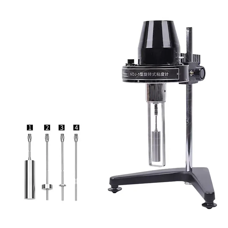 Portable Viscometer Tester Ndj-1 Rotational Viscometer Viscometer with 1-4# Spindle Portable Viscometer Tester 110/220V