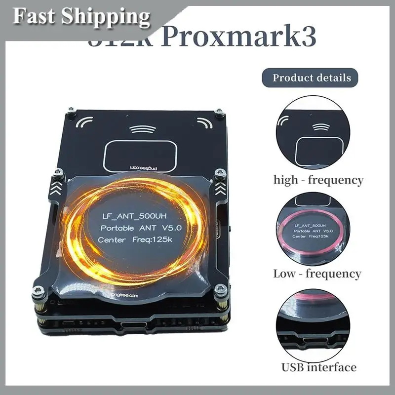 

A91P Proxmark3 512M RFID Card Reader Burner Easy V5.0 RDV4 Memory IC ID Card Copier Duplicator Integrated Antenna Decryptor