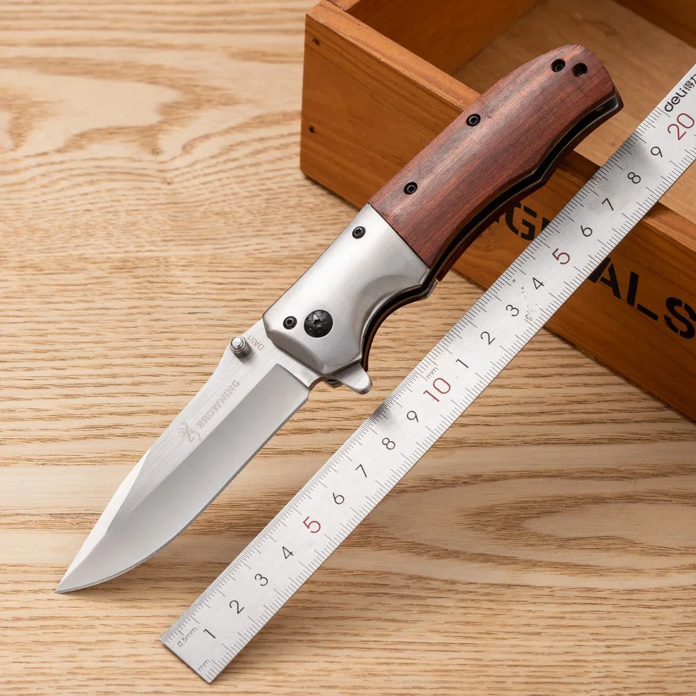 

Folding Knife EDC High Quality Portable for DA 3Cr13 Blade Rosewood Handle Tactical Knife Camping Survival Knife Hunting