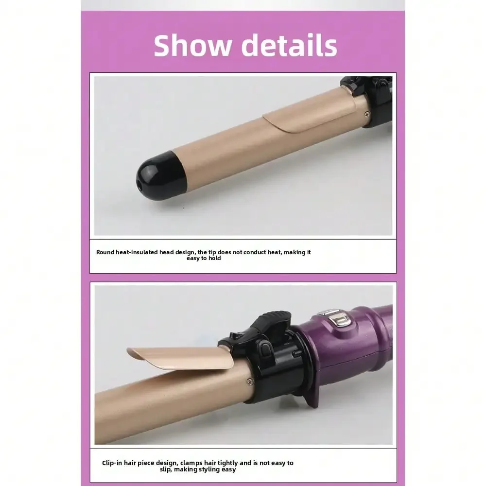 Popular Automatic Rotating Electric Curling Iron, Automatic Hair Curler, God Does Not Hurt The Hair, Big Wave Curl Hair Salon