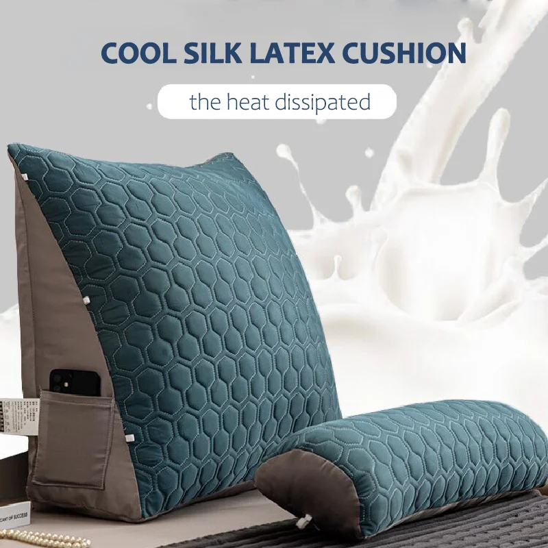 All Season Reading Pillow Sofa Waist Cushion Bed Backrest Office Chair Pillow Cooling Latex Cushion Decorative Pillows for Bed