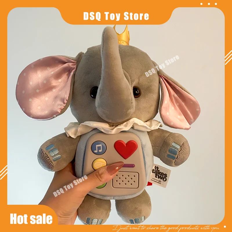 

Spot Dpi Original Factory Peripherals Two People In A Row Small Elephants Removable Plush Dolls Interactive Dolls Fine Work