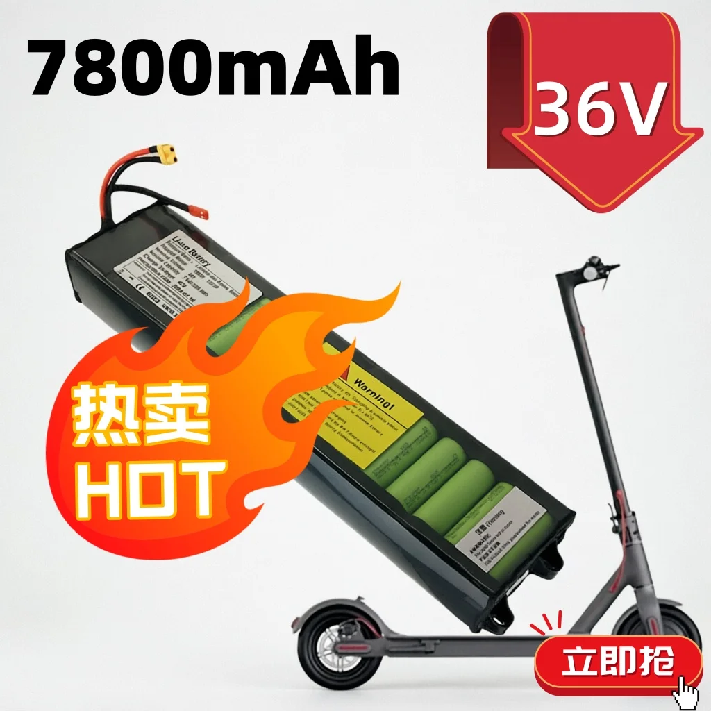 

For Xiaomi M365 Built-in BMS Electric Scooter 36V 7800mAh Li-ion Battery Pack Protection Long-Lasting Range Without communica